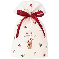 Amazon | インディゴ クリスマス ラッピング袋 グリーティングバッグM